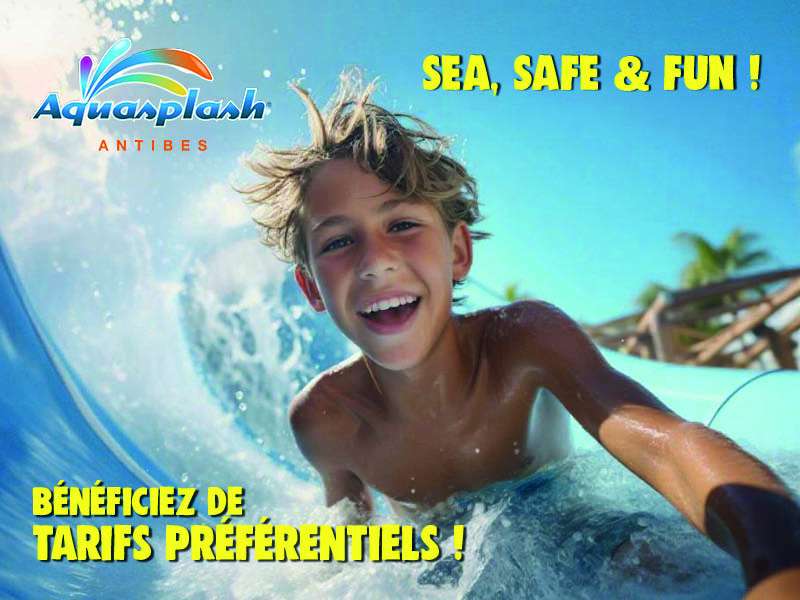 E billet aquasplash antibes adulte enfant valable du 13 06 au 30 08 2026
