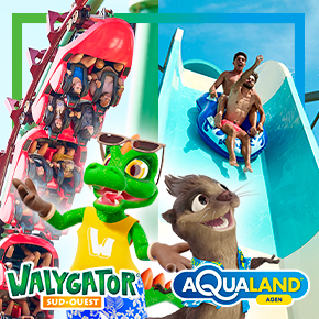 E billet 2 jours 2 parcs walygator sud ouest saison 2026