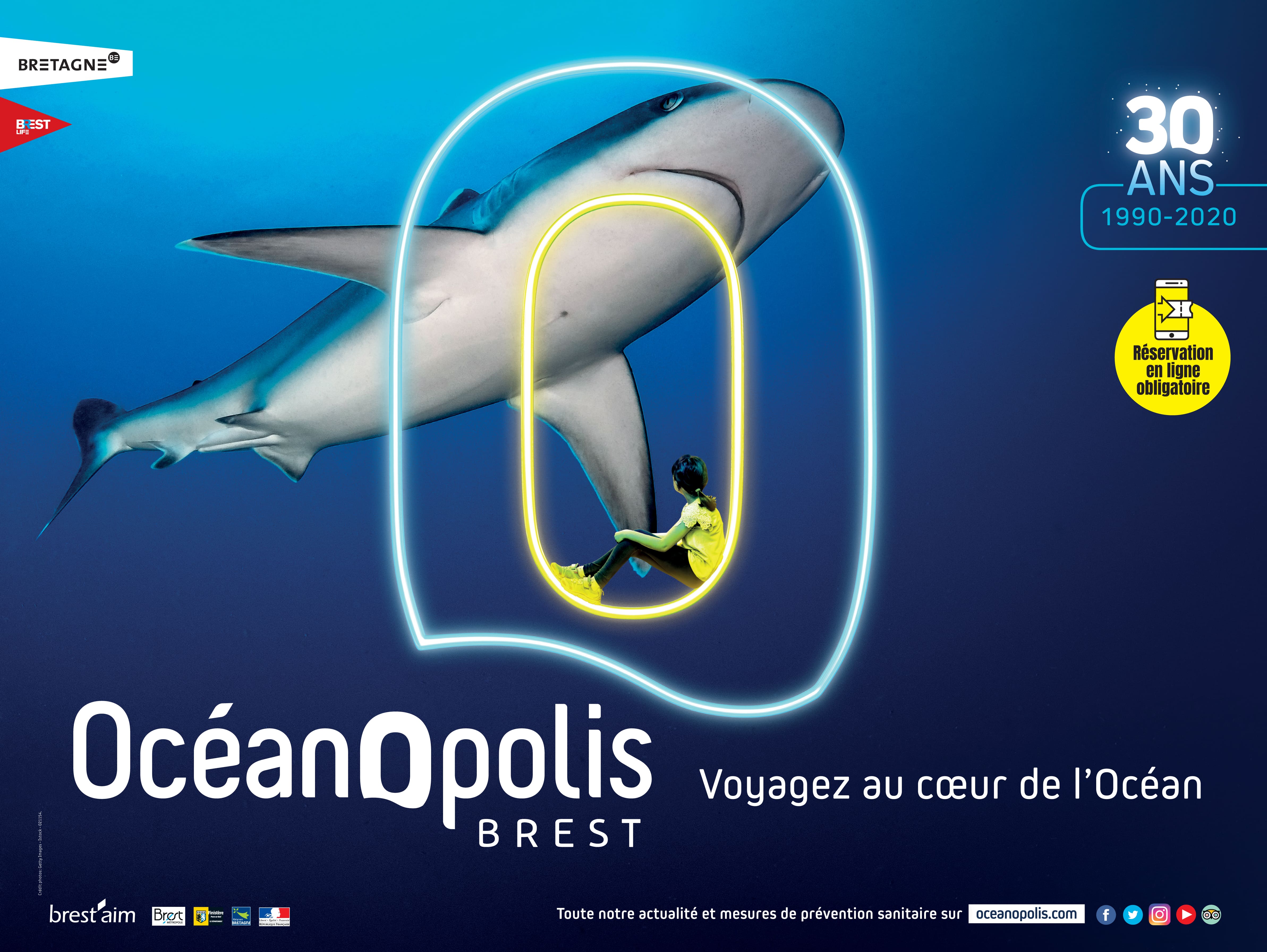 E billet adulte oceanopolis de brest validite du 4 juillet 2026 au 31 decembre 2027