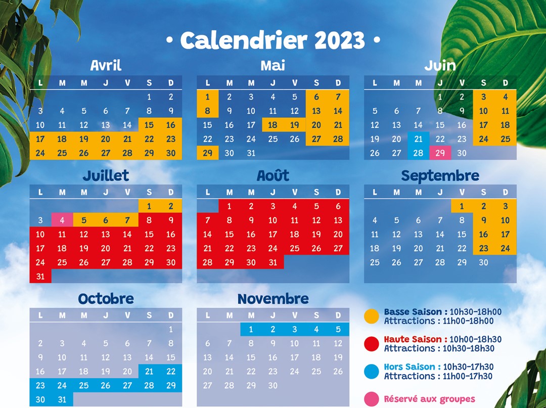 Calendrier Family Park 2023